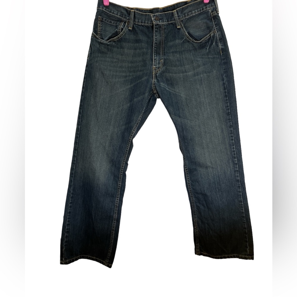 LEVIS 527 Jeans Mens 38x30 Blue Dark Wash Denim Pants Boot Cut